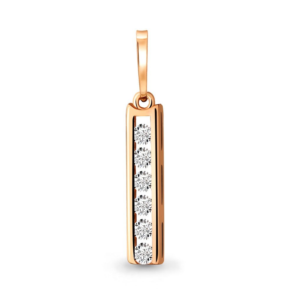 

Кулон из красного золота с бриллиантом Aquamarine 920715к, 920715к_585_кз