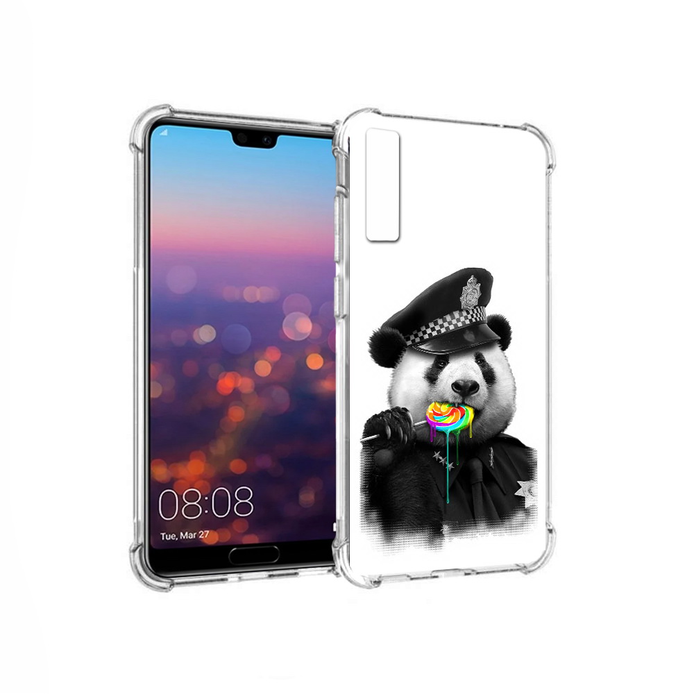 

Чехол MyPads Tocco для Huawei P20 Pro Панда полиция (PT108144.28.130), Прозрачный, Tocco