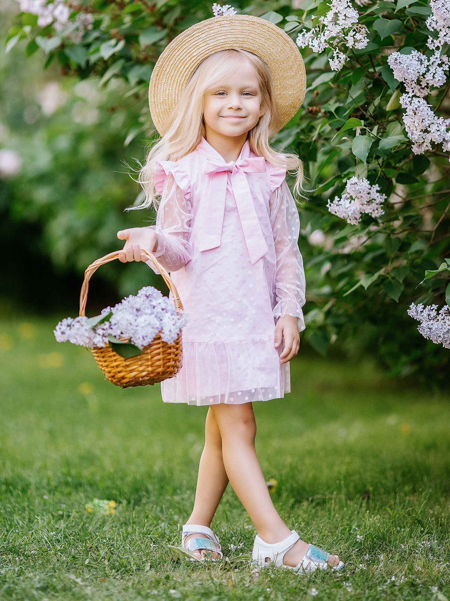Платье детское Batik 014 п22-02, пыльно розовый, 110