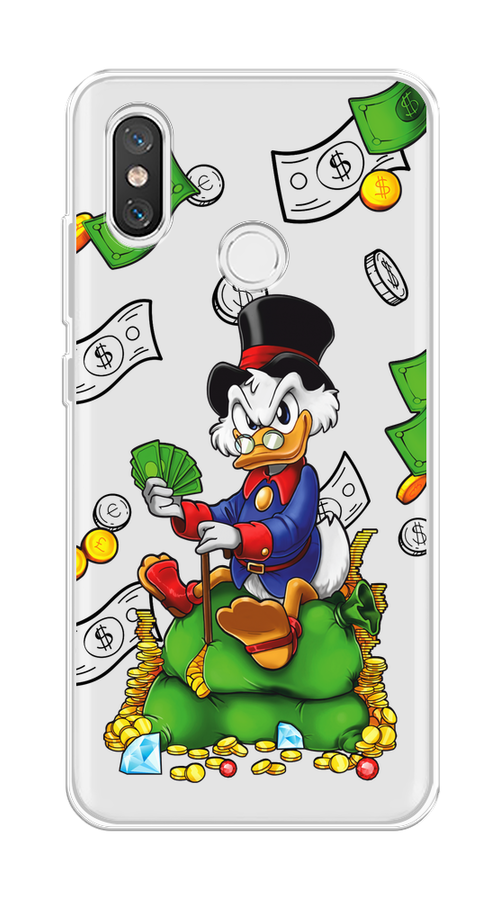 

Чехол на Xiaomi Mi 8 "Scrooge Richness", Черный;синий;зеленый, 33550-1
