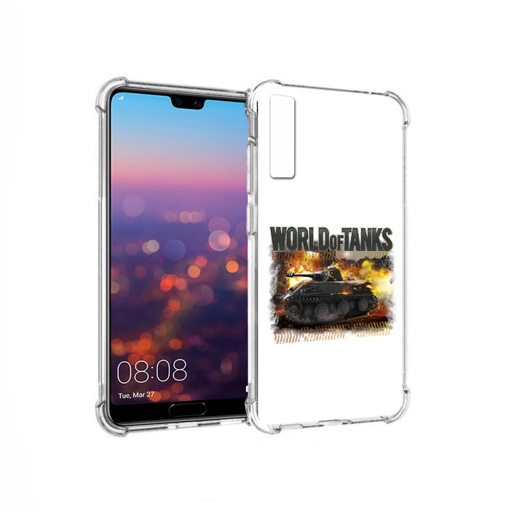 

Чехол MyPads Tocco для Huawei P20 Pro Мир танков-2 (PT108144.28.118), Прозрачный, Tocco