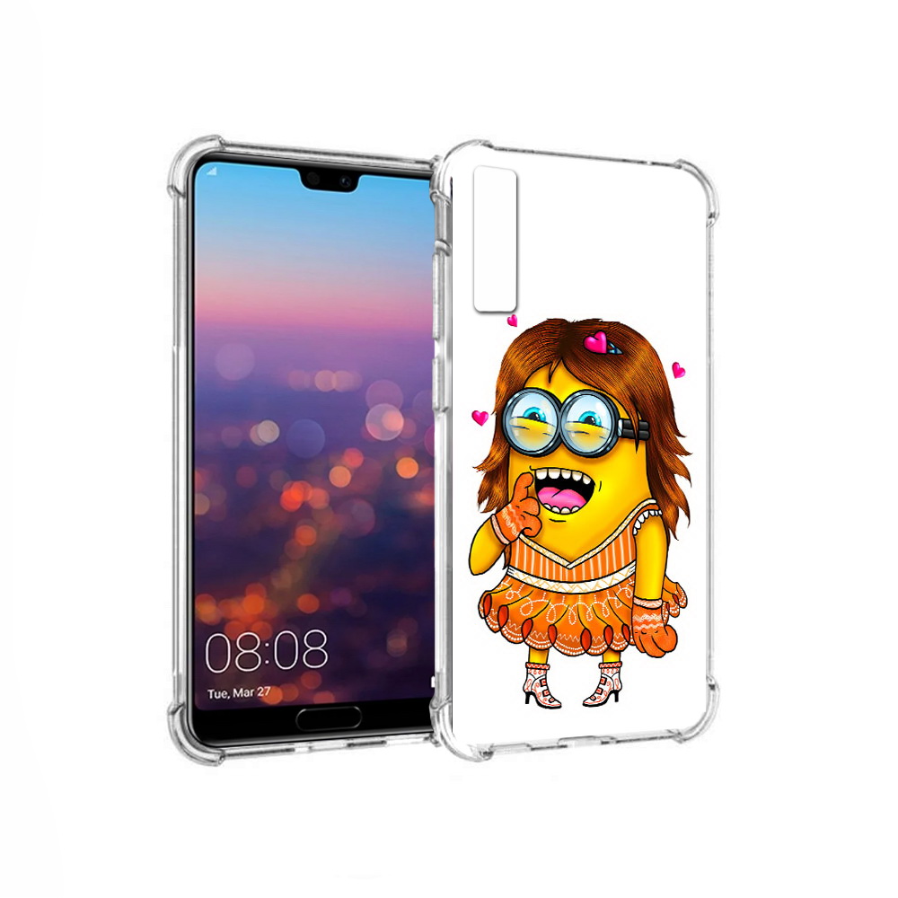 

Чехол MyPads Tocco для Huawei P20 Pro Миньон девочка (PT108144.28.116), Прозрачный, Tocco