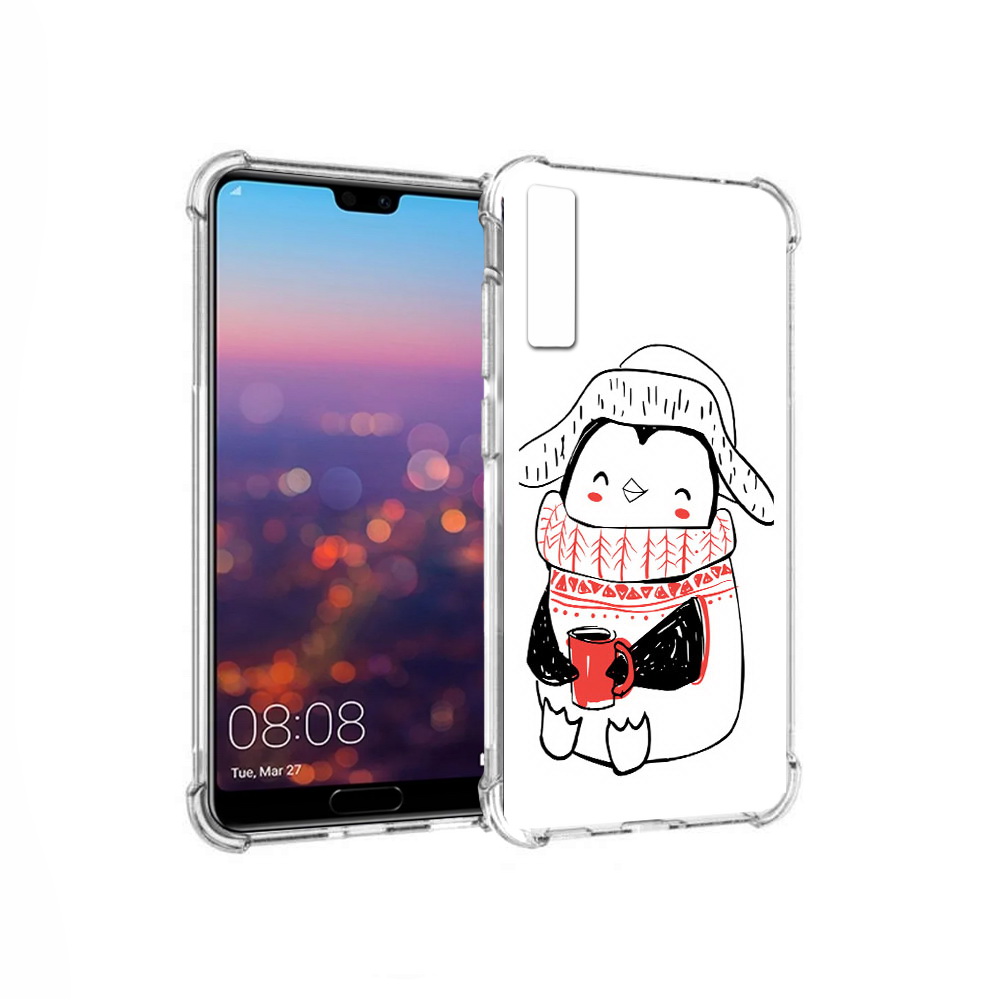 

Чехол MyPads Tocco для Huawei P20 Pro Милый пингвин (PT108144.28.115), Прозрачный, Tocco