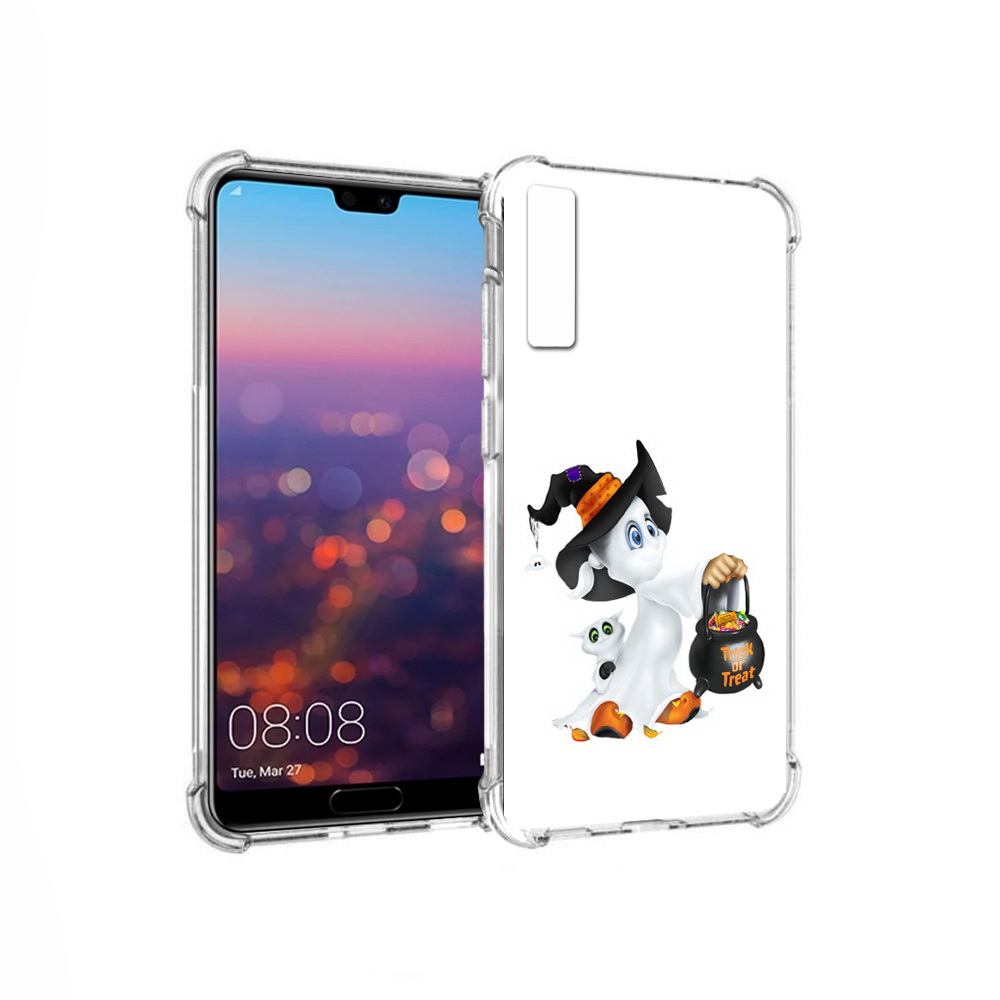 

Чехол MyPads Tocco для Huawei P20 Pro Маленький призрак (PT108144.28.113), Прозрачный, Tocco