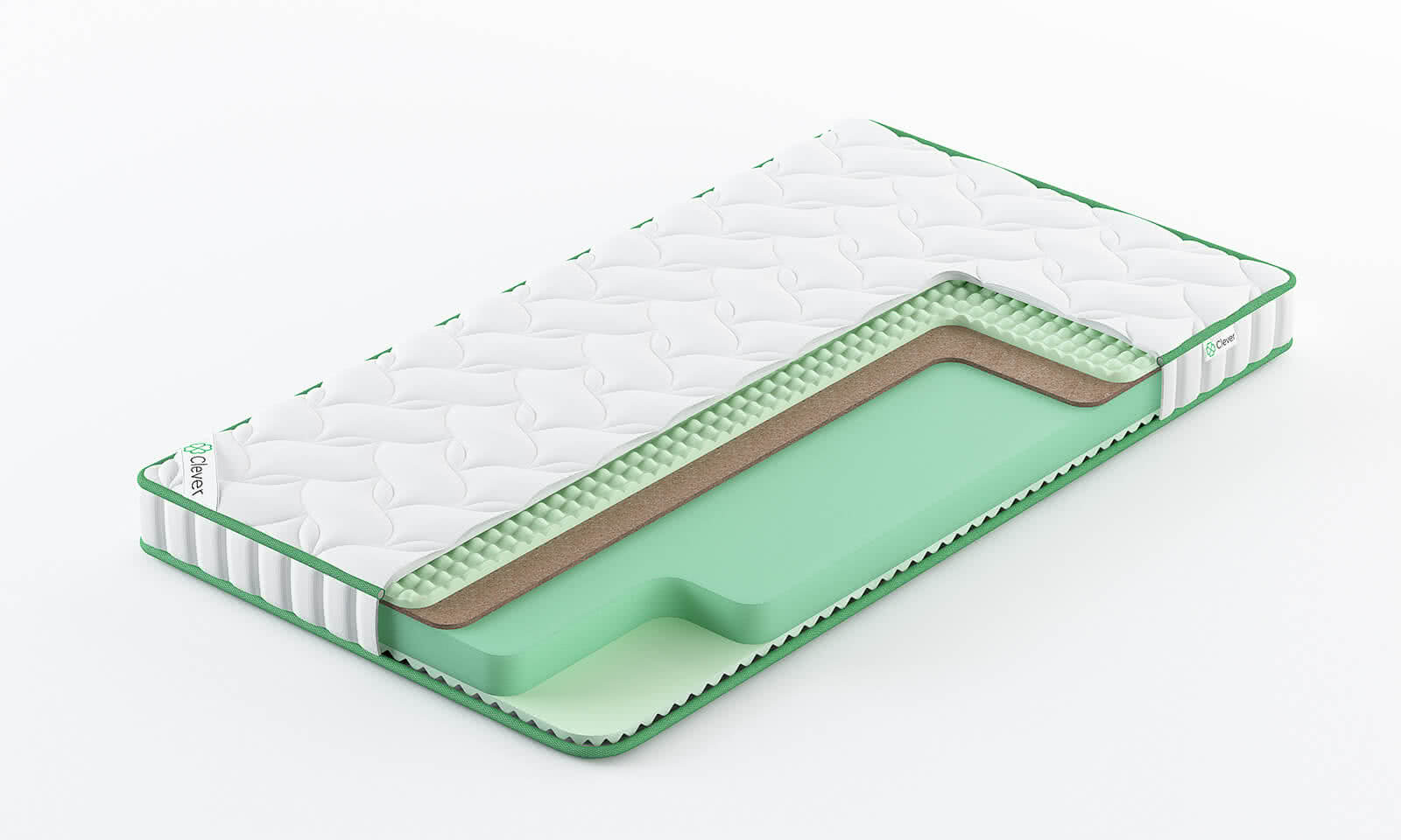 

Матрас Clever Action Hard Lite 150x205, Белый, CLEVER ACTION HARD LITE