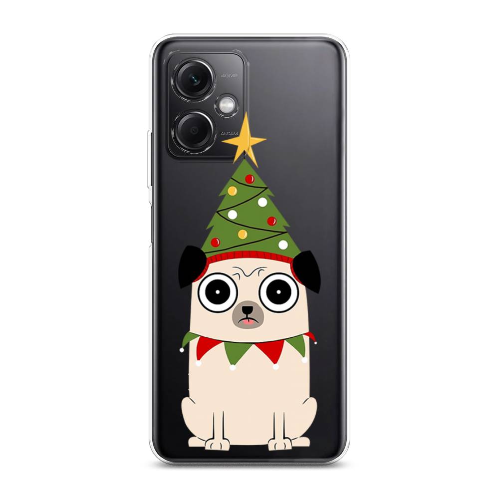 

Чехол на Xiaomi Redmi Note 12 5G "Собачка с ёлочкой", Бежевый;красный;зеленый, 316950-1