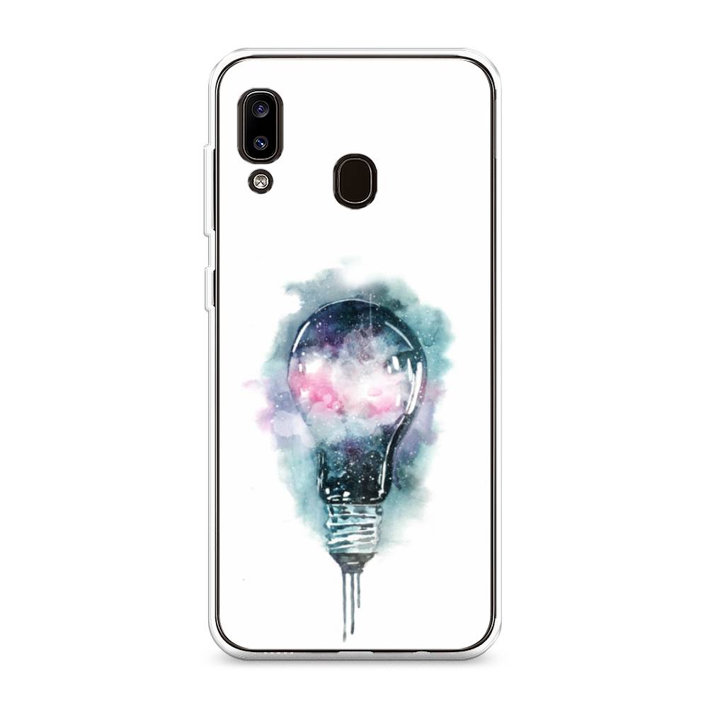 

Чехол на Samsung Galaxy A20 "Волшебная лампа", Белый;серый, 27650-4