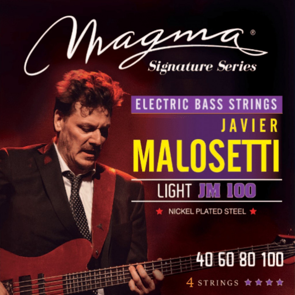 

Комплект струн для бас-гитары Javier Malosetti 40-100 Magma Strings JM100, JM100
