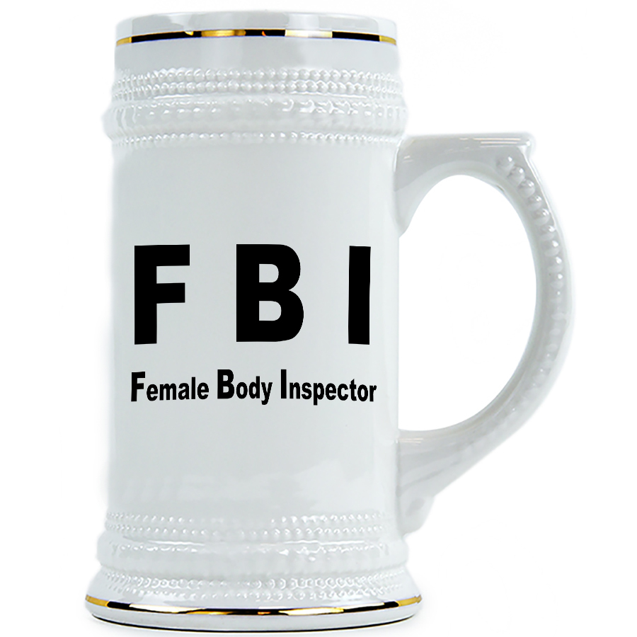 фото Пивная кружка drabs fbi - female body inspector