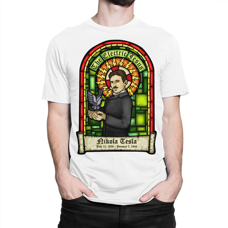 

Футболка мужская Dream Shirts Никола Тесла 375292222 белая S, Никола Тесла 375292222
