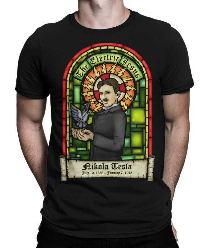 

Футболка мужская Dream Shirts Никола Тесла 375291222 черная S, Никола Тесла 375291222