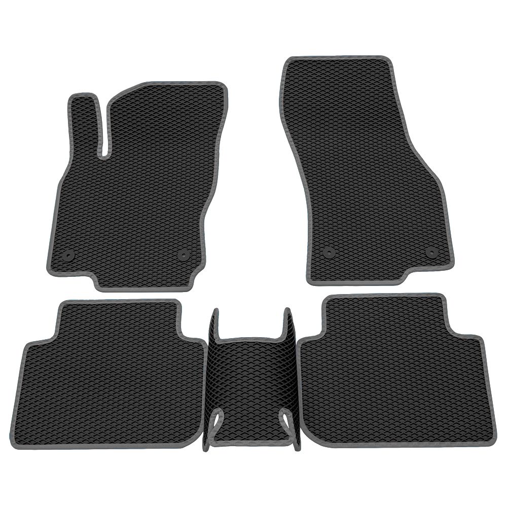 

Коврики салона EVA Skoda Karoq 2020-2022 с серым кантом / Шкода Карок