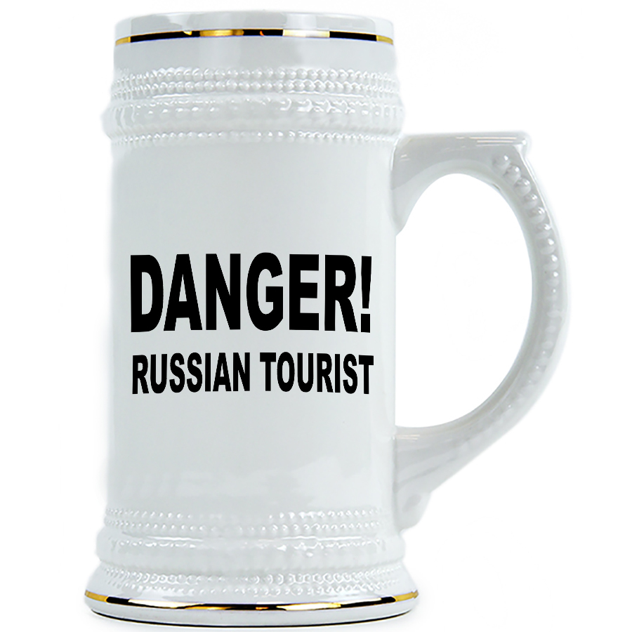 фото Пивная кружка drabs danger! russian tourist