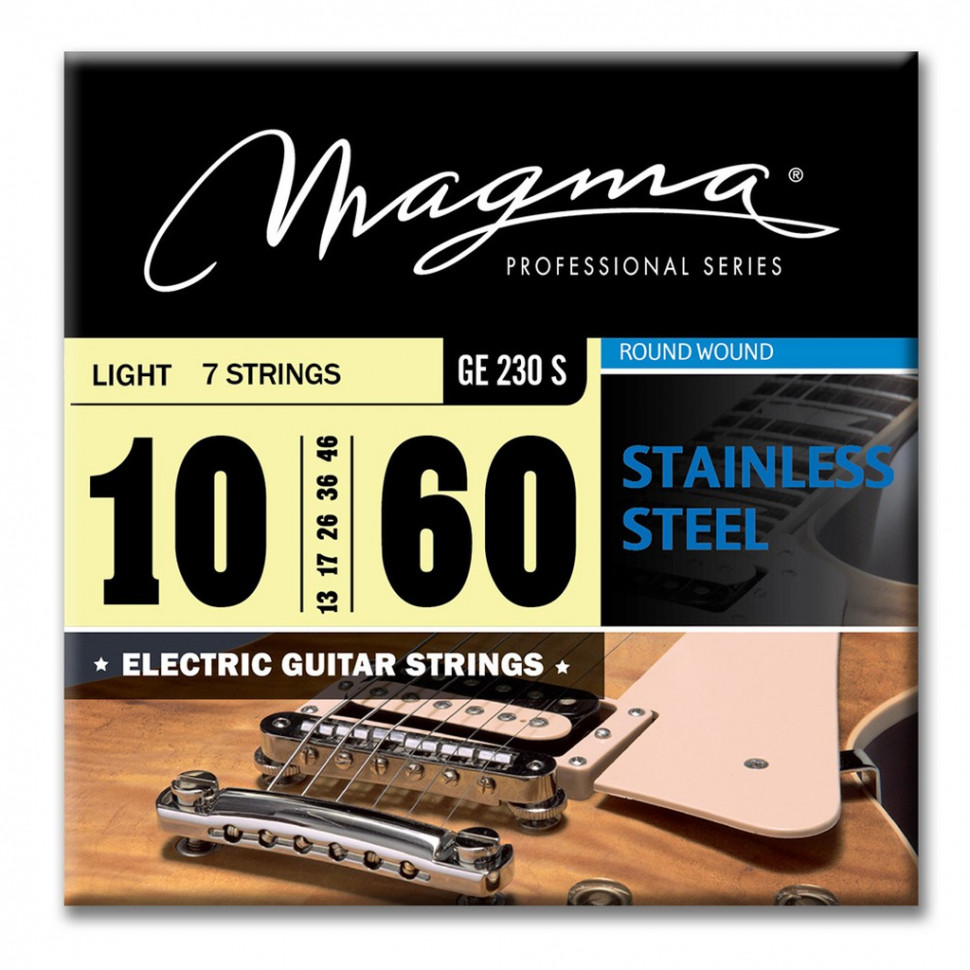 

Комплект струн для 7-струнной электрогитары 10-60 Magma Strings GE230S, GE230S