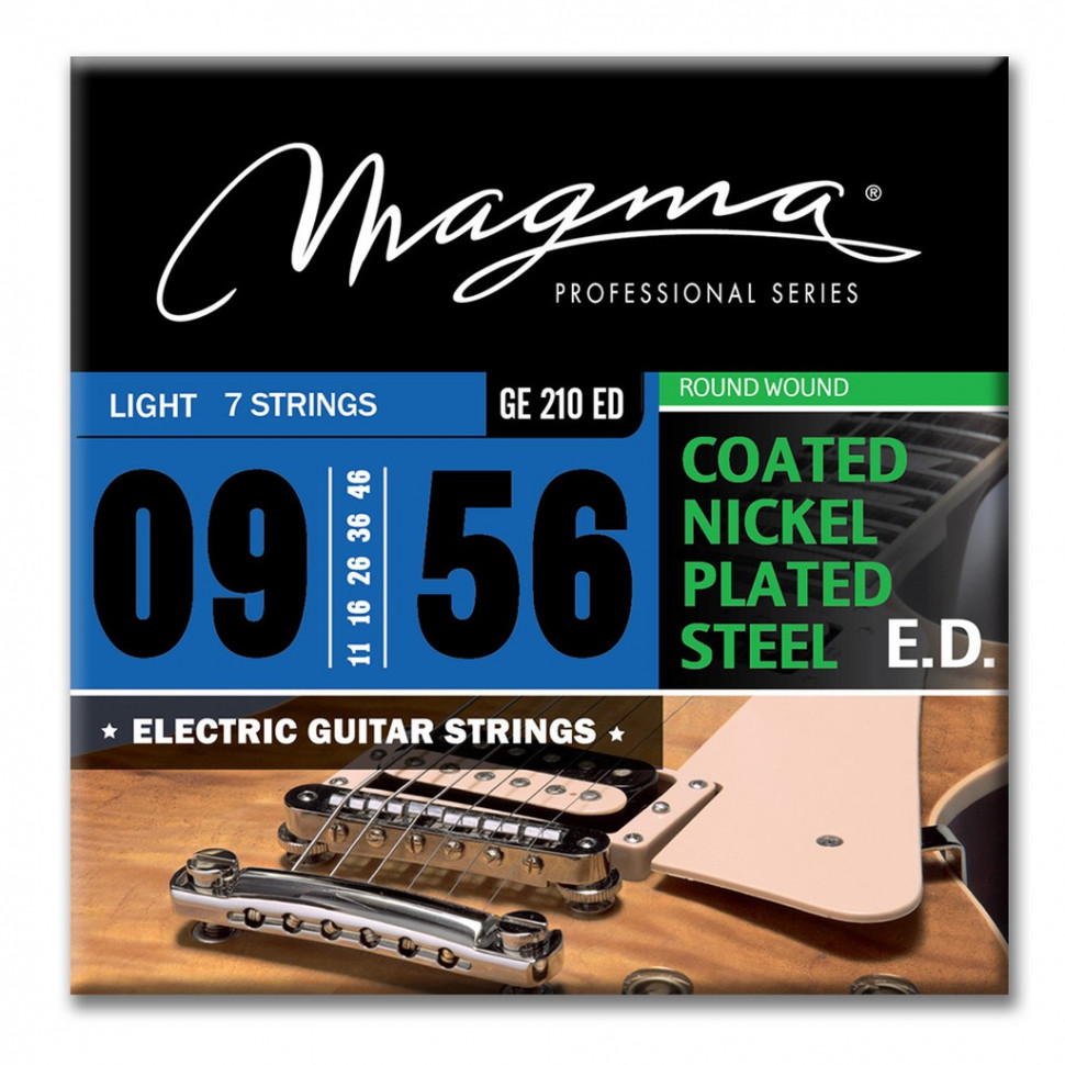 

Комплект струн для 7-струнной электрогитары 9-56 Magma Strings GE210ED, GE210ED