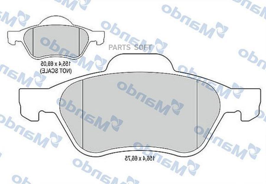 

Тормозные колодки Mando MBF016022