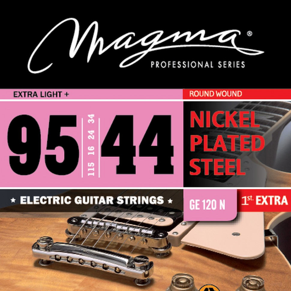 

Комплект струн для электрогитары 9.5-44 Magma Strings GE120N, GE120N