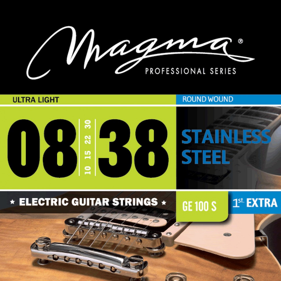 

Комплект струн для электрогитары 8-38 Magma Strings GE100S, GE100S