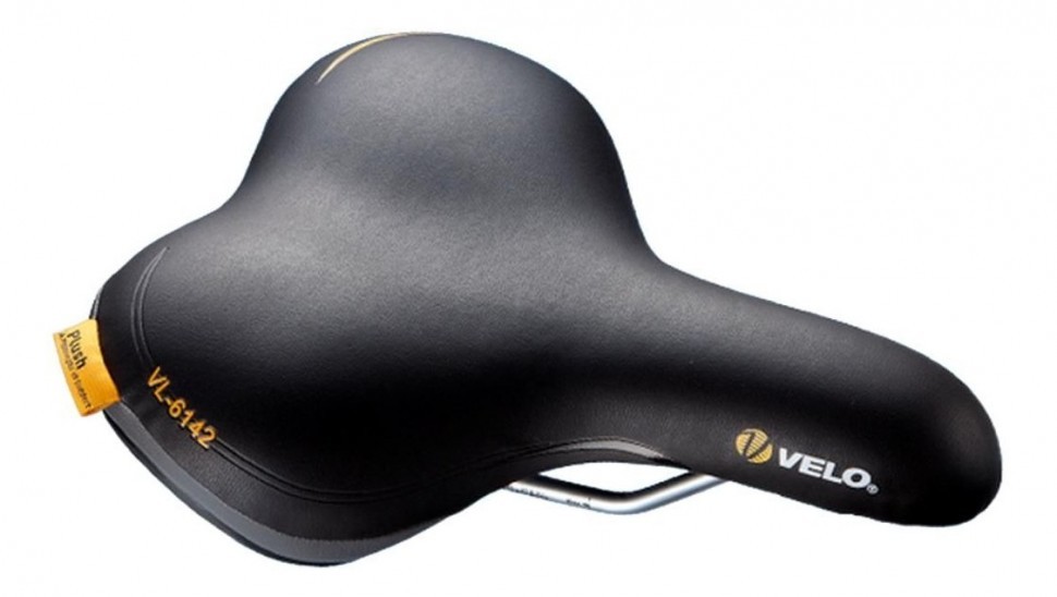 

VELO Седло VL-6142. Серия: PLUSH (прямая посадка). Комфорт. Размер: 262x198мм. Вес: 467г., Черный, VL-6142