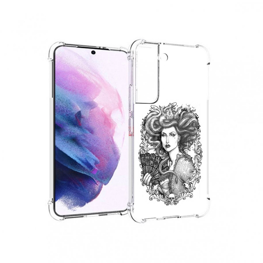 

Чехол MyPads Tocco для Samsung Galaxy S22 медуза черно белый (PT194926.508.472), Прозрачный, Tocco