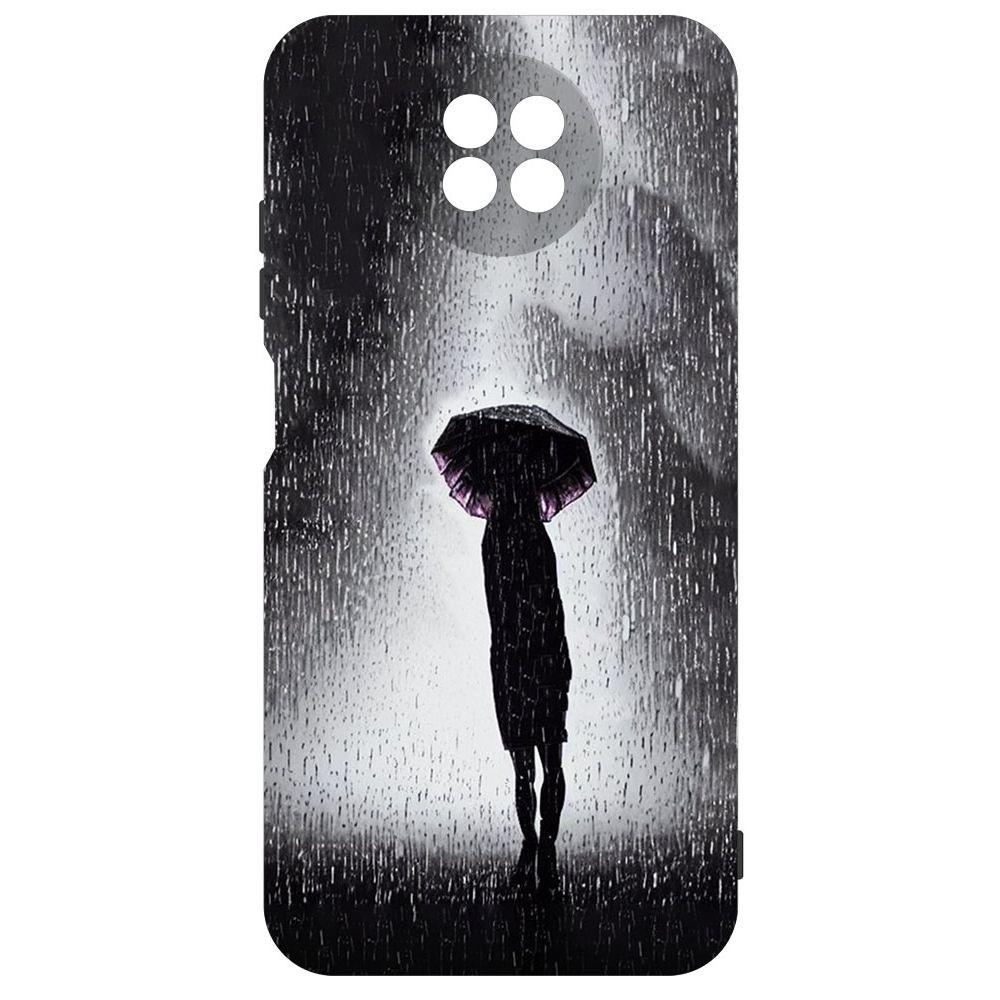 

Чехол-накладка Софт Ночная крипота для Xiaomi Redmi Note 9T, Черный