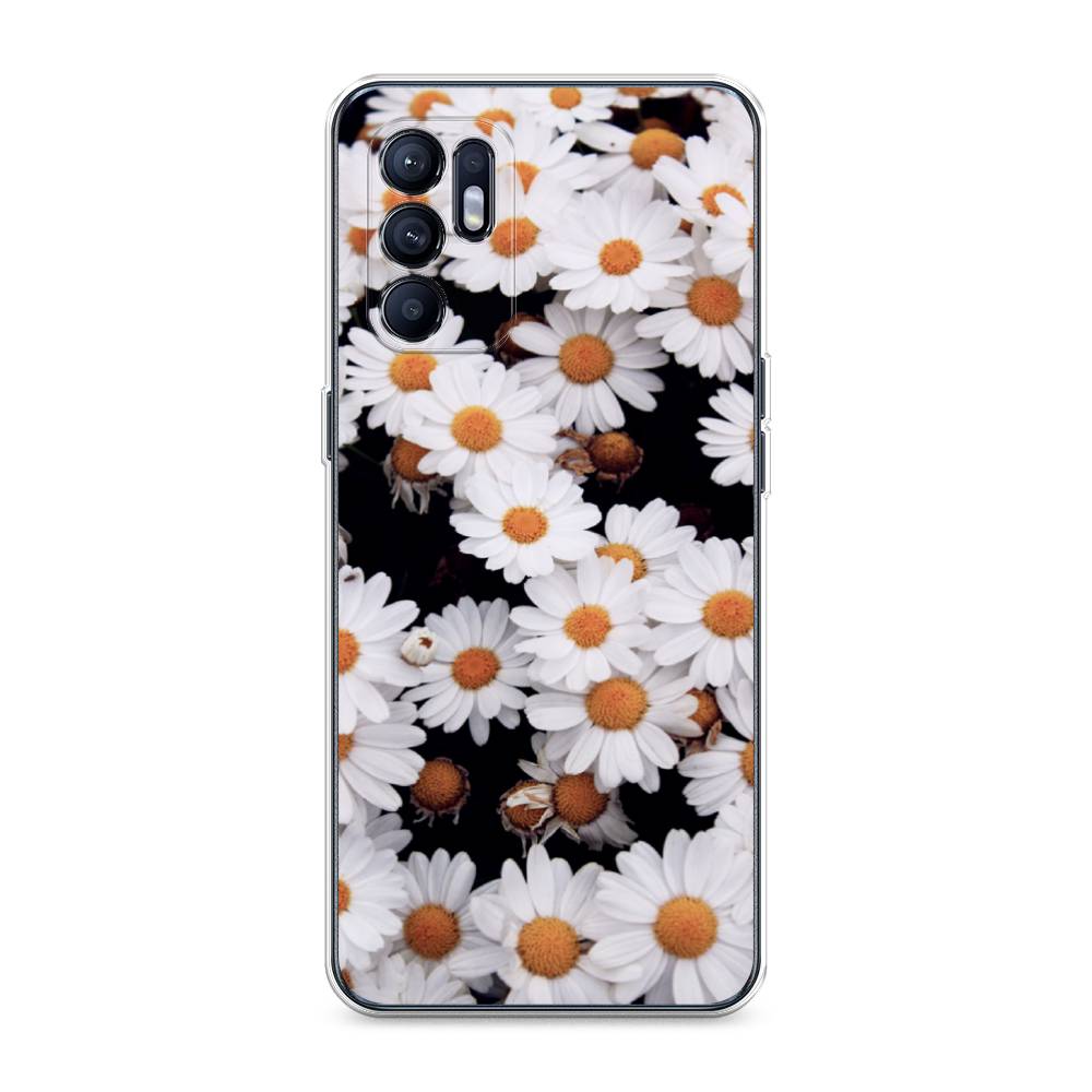 

Чехол Awog на Oppo Reno 6 "Ромашковое поле", Разноцветный, 257850-4