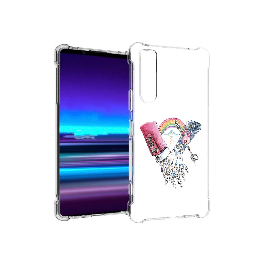 

Чехол MyPads Tocco для Sony Xperia 1 II абстракция руки в татуировках (PT148152.232.212), Прозрачный, Tocco