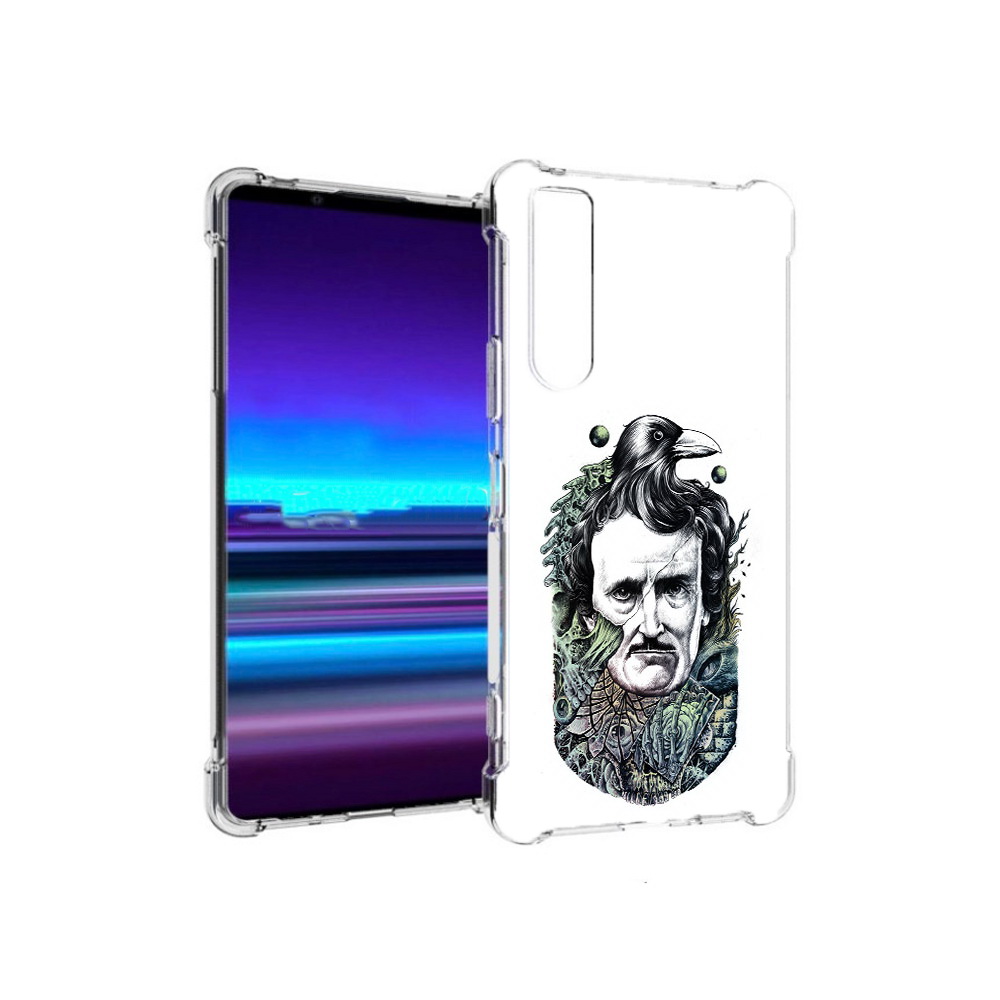 

Чехол MyPads Tocco для Sony Xperia 1 II Эдгар Аллан с вороном (PT148152.232.203), Прозрачный, Tocco