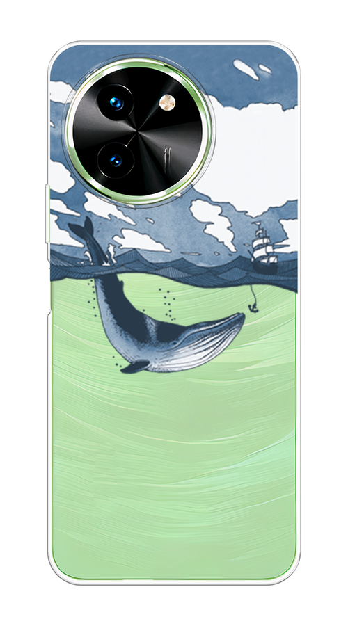 

Чехол на Vivo T3x/Y38 5G "Большой кит", Синий, 2610650-1