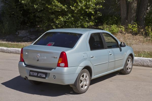 

Накладка на задний бампер АБС-пластик для Renault Logan (2004-2009), Черный