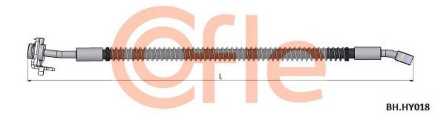 

Шланг тормозной передн лев HYUNDAI Santa Fe 06-