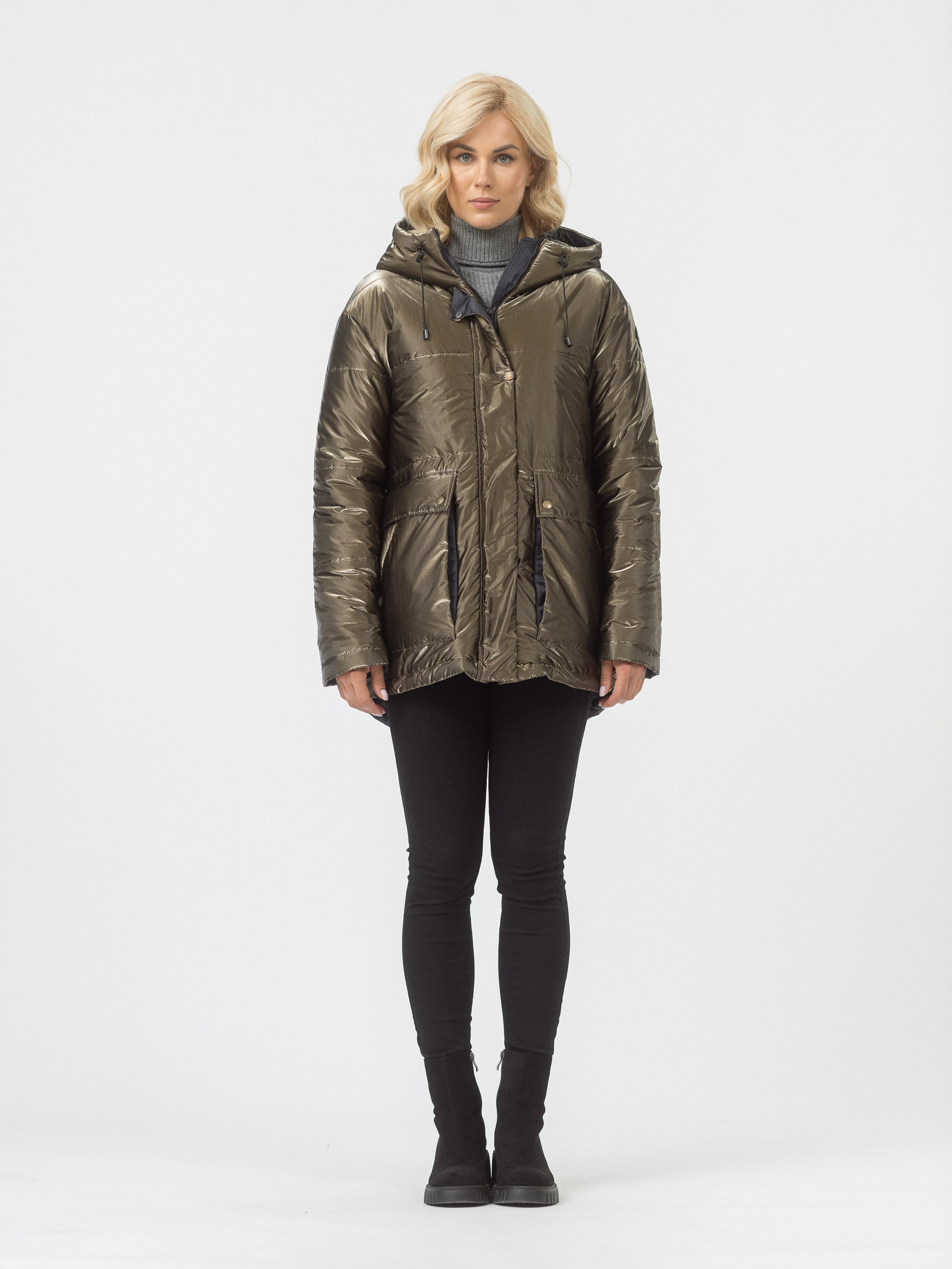 

Куртка женская Maritta M-60003-15 золотистая 44 EU, Золотистый, M-60003-15