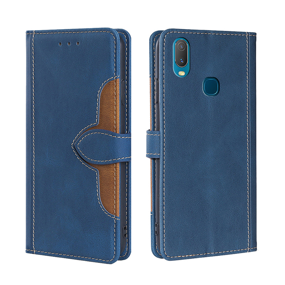 

Чехол-книжка MyPads для Vivo Y11 / Виво Y11,узор в сочетании с другим цветом (синий)