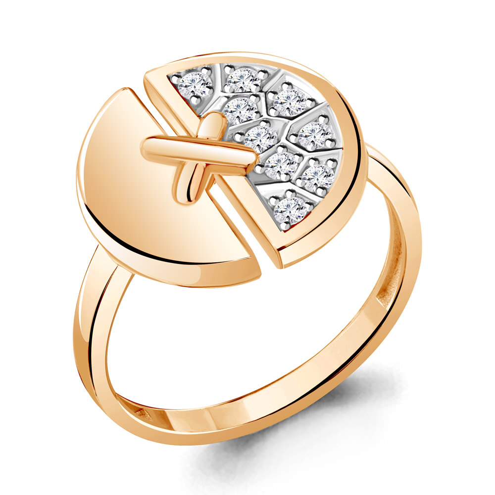 

Кольцо из серебра с фианитом р., Aquamarine 67156А, 67156А_925_з