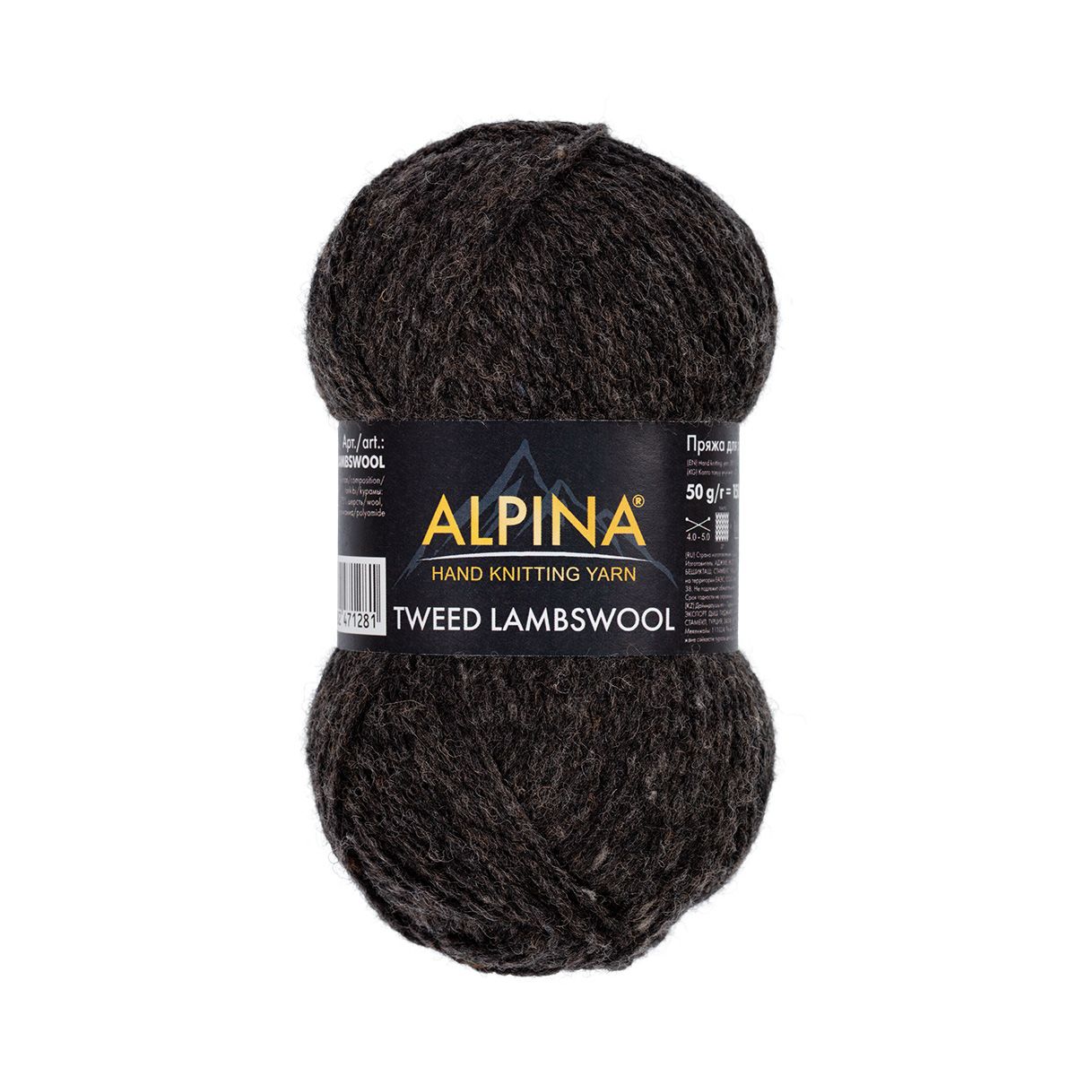 

Пряжа ALPINA TWEED LAMBSWOOL 75% шерсть, 25% полиамид 10 шт х 50 г 150 №11 черный