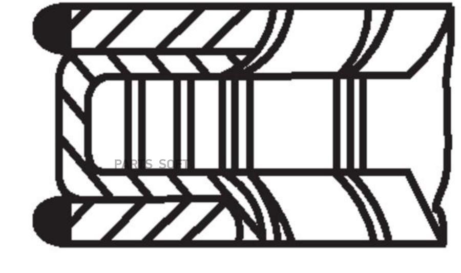 MAHLE 028RS001310V0 Кольца dm8250 STD 10-12-15 1 ПОР 1шт 5160₽