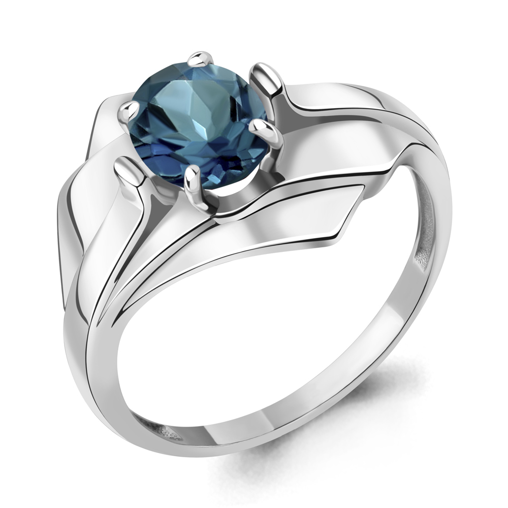 

Кольцо из серебра с топазом р. Aquamarine 6593008, 6593008_925_р