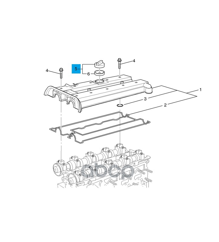 Крышка Маслозаливной Горловины ChevroletCaptiva140 2011-2018Cruze 305308 2010-2017 O 2034₽