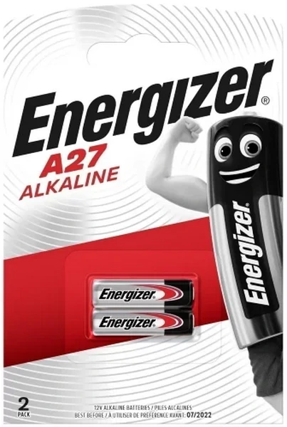 Батарейка алкалиновая Energizer A27 12V упаковка 2 шт. E301536400