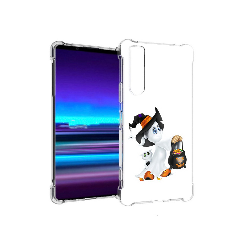 

Чехол MyPads Tocco для Sony Xperia 1 II Маленький призрак (PT148152.232.113), Прозрачный, Tocco