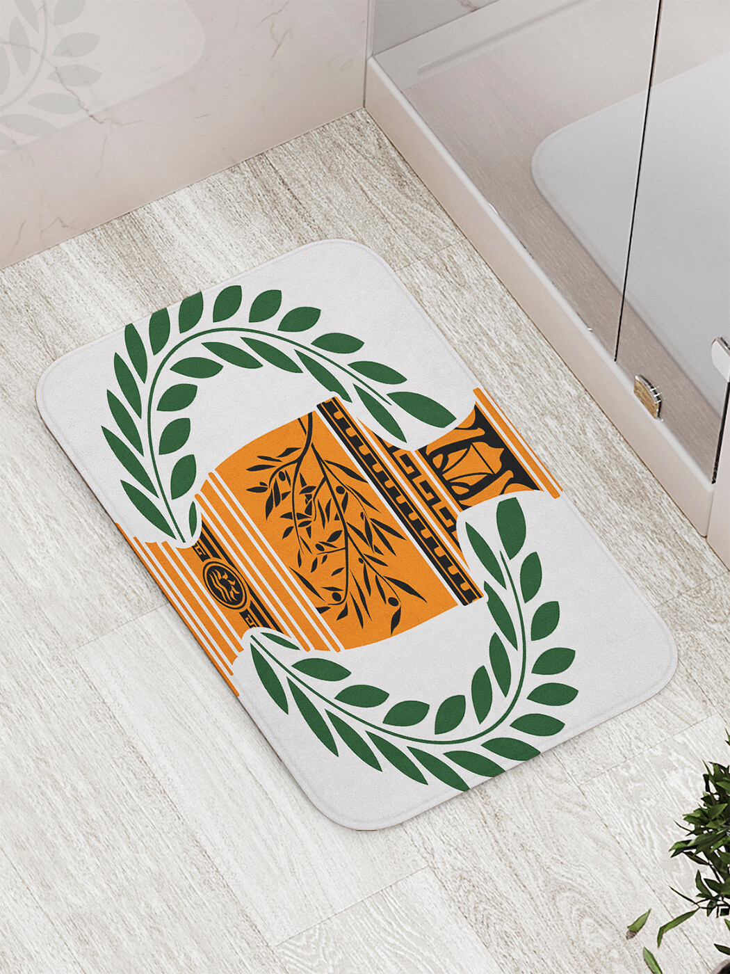 

Коврик JoyArty "Древнегреческая амфора" для ванной, сауны, бассейна, 77х52 см, Древнегреческая амфора