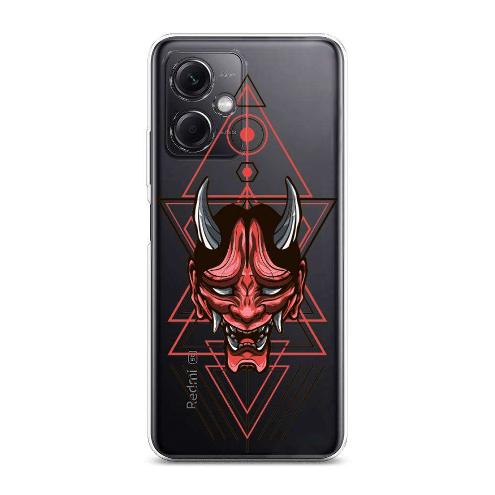 

Чехол на Xiaomi Redmi Note 12 5G "Hanya Oni mask", Серый;красный;черный, 316950-4