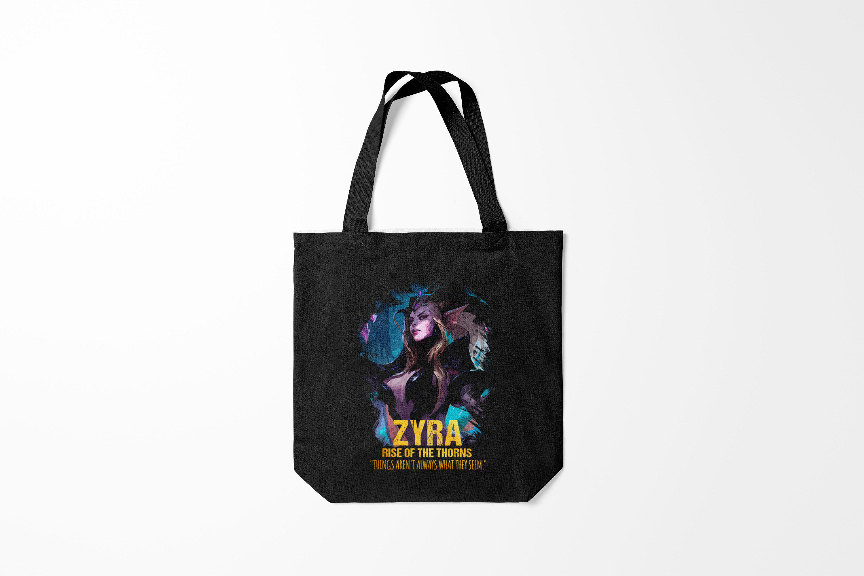 

Сумка шoппер унисекс Burnettie League Of Legends Zyra, черный, League Of Legends Zyra