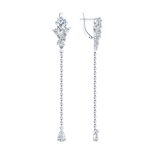 

Серьги из серебра TEO MAORI 894022732, фианит, 894022732