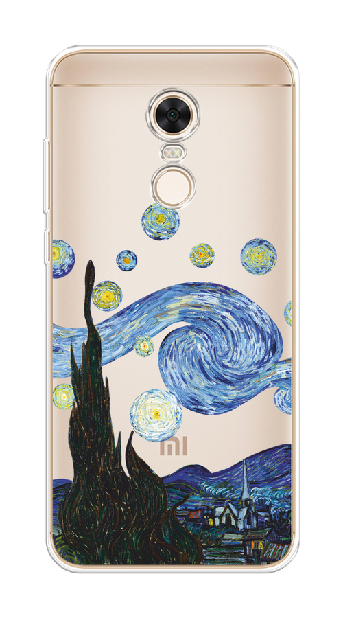 

Чехол на Xiaomi Redmi 5 Plus "Ночь Ван Гога", Голубой;синий;черный, 33150-1