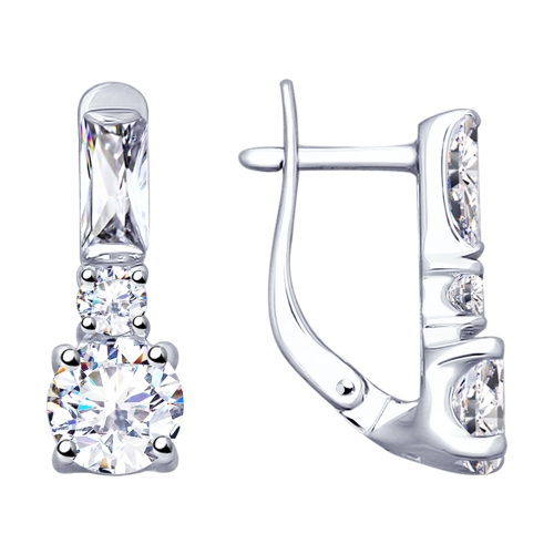 

Серьги из серебра TEO MAORI 894022692, фианит, 894022692