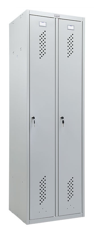 Практик Шкаф для одежды Практик LS 21-50 1830х500х500мм 2секц. металл серый/серый