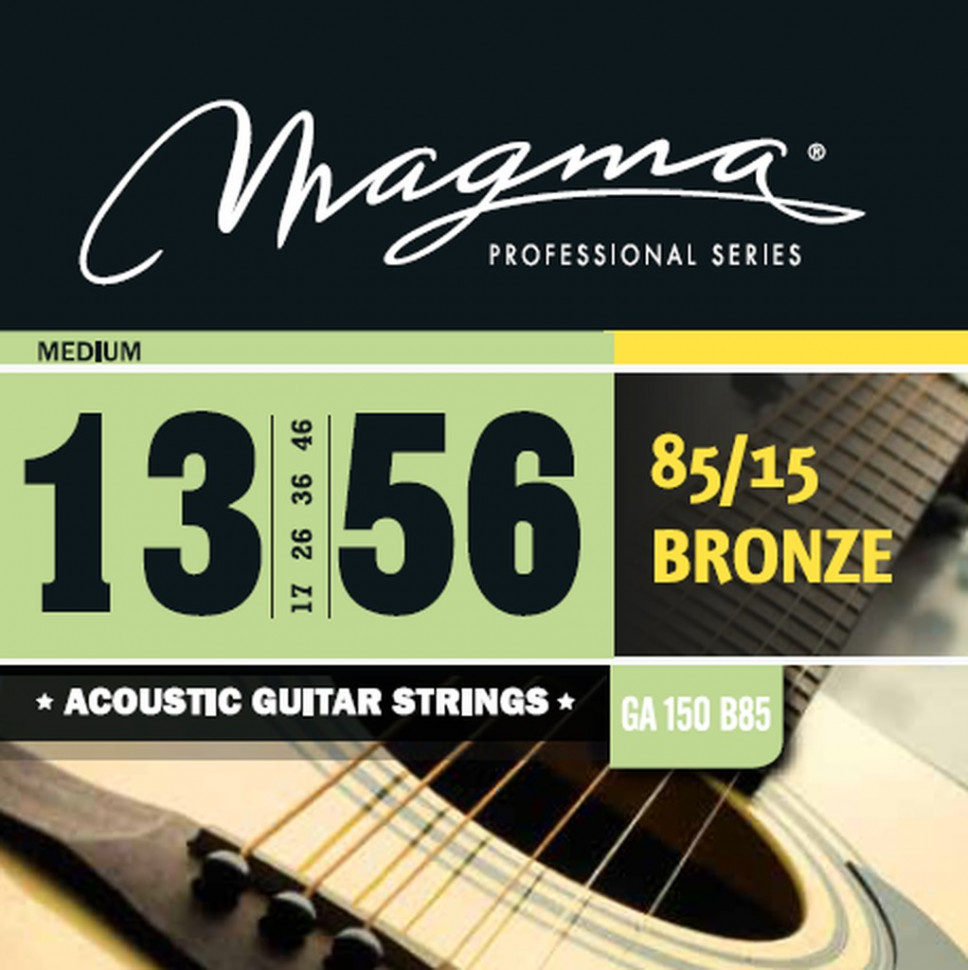 Комплект струн для акустической гитары 13-56 Magma Strings GA150B85 881₽