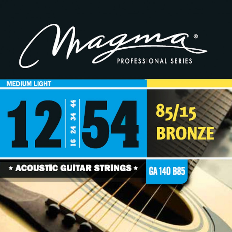 Комплект струн для акустической гитары 12-54 Magma Strings GA140B85 881₽