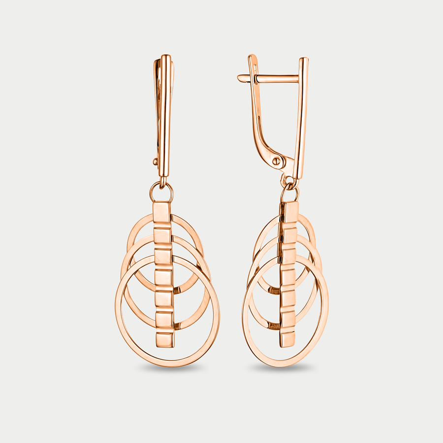 

Серьги из розового золота Династия 501372-1000, 501372-1000